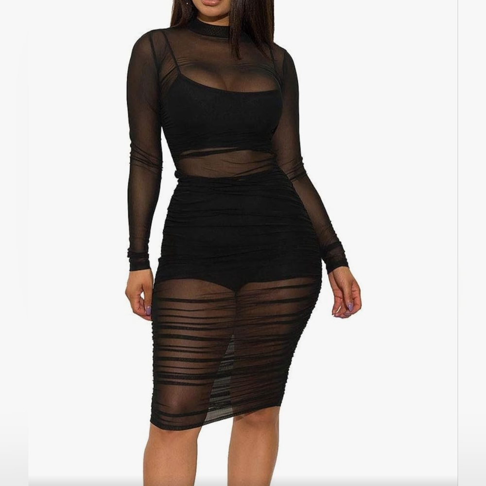 Mesh Bodycon Dress
